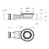 Душевой поддон из искусственного камня BelBagno Uno 140x90 TRAY-MR-UNO-AH-140/90-35-W-BO