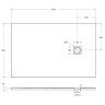 Душевой поддон из искусственного камня BelBagno Uno 140x90 TRAY-MR-UNO-AH-140/90-35-W-BO