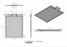 Душевой поддон из искусственного камня Vincea 120x90 VST-4SRL9012G