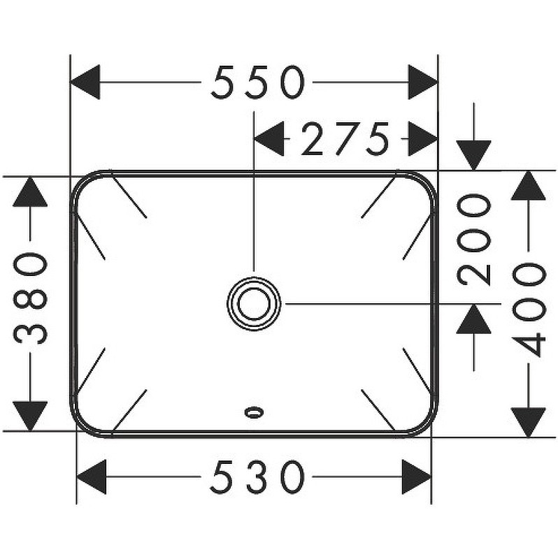 Раковина Hansgrohe Xuniva Q 55 60158450