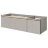 Тумба под раковину Boheme Armadi Art Quatro 2 140 790-M2-140-CM-RIB-MG подвесная