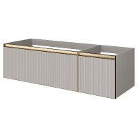 Тумба под раковину Boheme Armadi Art Quatro 2 140 790-M2-140-CM-RIB-MG подвесная