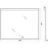 Зеркало BelBagno SPC-UNO-1000-800-TCH с подсветкой