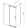 Душевой уголок Vincea Como-N 140x80 VSR-4CN8014CLB