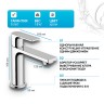 Смеситель для раковины Hansgrohe Rebris E 72557000