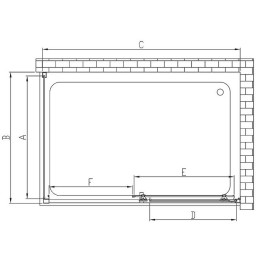 Душевой уголок Vincea Alpha 110x90 VSR-3AL9011CLGM