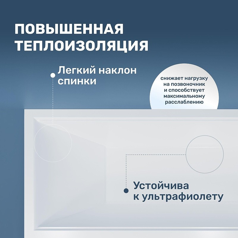 Акриловая ванна Vincea 150х70 VBT-2G150-FR