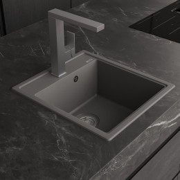 Кухонная мойка Abber Quarz 46 AQ2901G цвет Серый