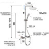 Душевая система Remer Elegance EQ32A8CPAD20 с термостатом