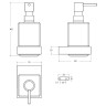 Дозатор для жидкого мыла Cezares Slider SLIDER-SOIS-V-IN