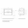 Тумба под раковину BelBagno Kraft 70 KRAFT 39-700/390-2C-SO-CG подвесная