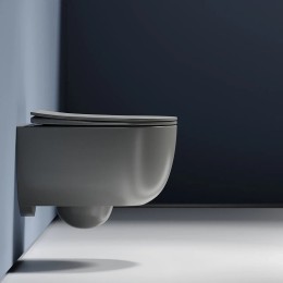 Унитаз Ceramicanova Modena Rimless CN6063MH подвесной Антрацит матовый с сиденьем Микролифт