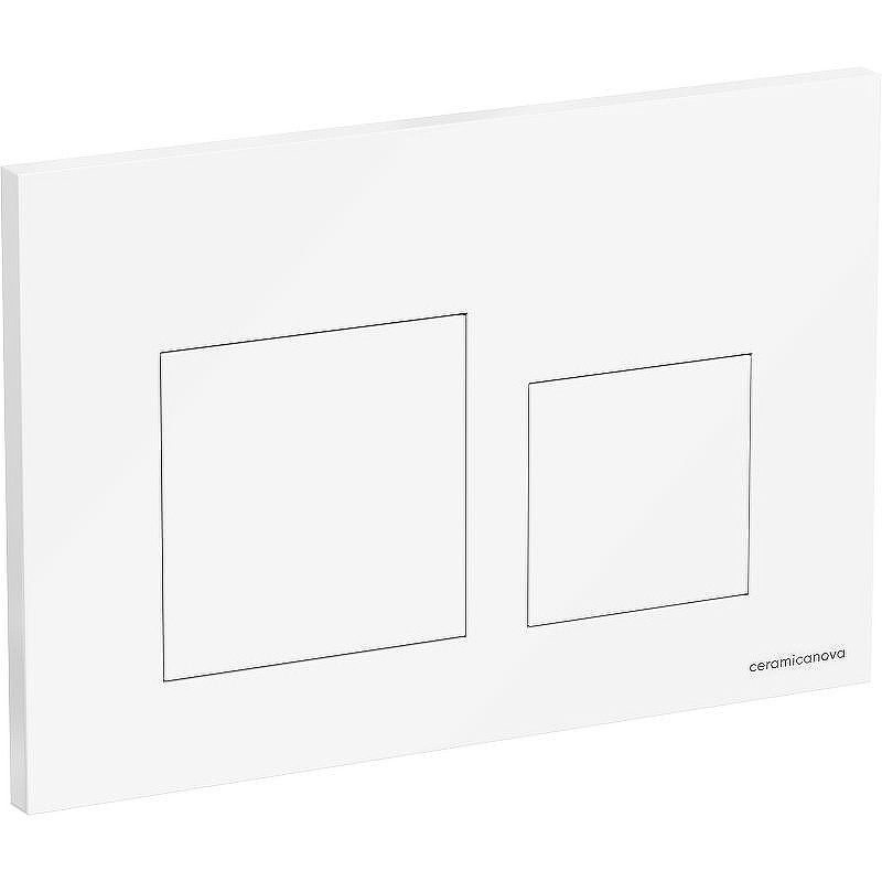 Клавиша смыва Ceramicanova Balance Square CN12-002W Белая глянцевая