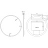 Зеркало Boheme Modern 80 545-80-CR с подсветкой