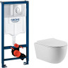 Комплект унитаза Vincea Evo Rimless VT1-34S с инсталляцией Grohe Rapid SL 38721001