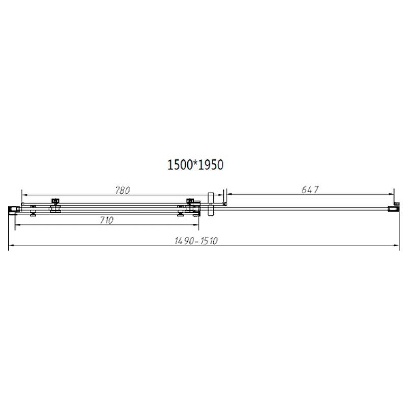 Душевой уголок Vincea Como-N 150x80 VSR-4CN8015CLB