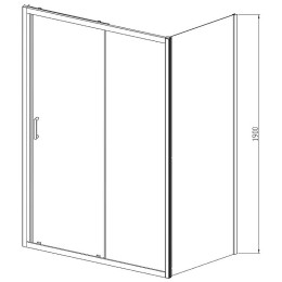 Душевой уголок Vincea Alpha 120x90 VSR-3AL9012CLGM