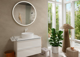 Смеситель для раковины Hansgrohe Tecturis S 73370700 белый матовый