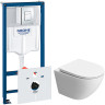 Комплект унитаза BelBagno Uno-Tor BB5177CH-TOR/SC с инсталляцией Grohe Rapid SL 38775001