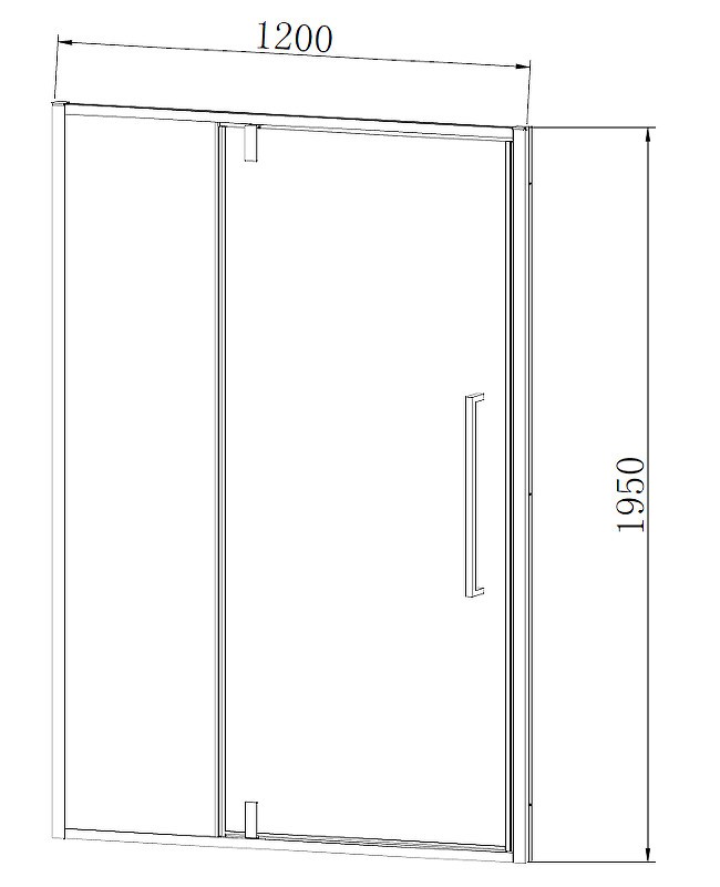 Душевая дверь Vincea Slim-N 120 VDP-4SN120CLB
