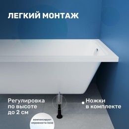 Акриловая ванна Vincea 150х70 VBT-2G150-LG