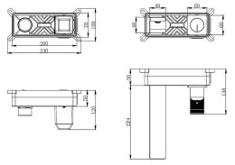 Смеситель для раковины Vincea Domus VBFW-5DM01GM