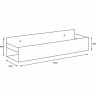 Металлическая полка Boheme Q 10965-SGM
