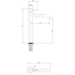 Смеситель для раковины Abber Wasser Kreis AF8111RG