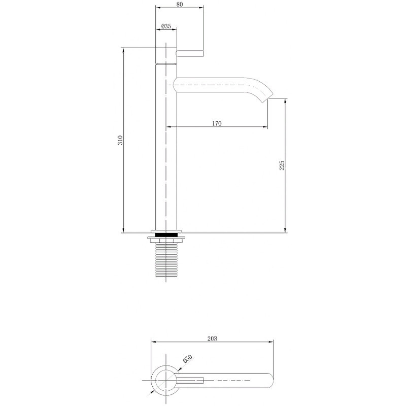 Смеситель для раковины Abber Wasser Kreis AF8111RG