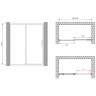 Душевая дверь Abber Komfort 130 AG93130B профиль Черный стекло прозрачное