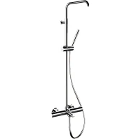 Душевая система Remer Elegance EQ34A7MMSSOF с термостатом без верхнего душа