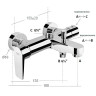 Смеситель для ванны Remer Dream D3434