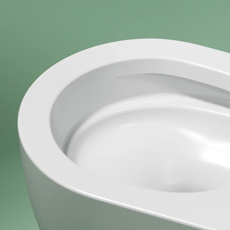 Унитаз Ceramicanova Modena Rimless CN6063MW подвесной Белый матовый с сиденьем Микролифт