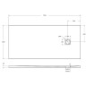 Душевой поддон из искусственного камня BelBagno Uno 170x80 TRAY-MR-UNO-AH-170/80-35-W-BO