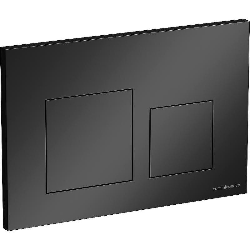 Клавиша смыва Ceramicanova Balance Square CN12-002MB Черная матовая
