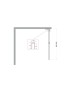 Душевая перегородка BelBagno Uno 90 UNO-L-1-TB-90-BR-GM