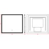 Зеркало Boheme Modern 80x70 544-080 с подсветкой