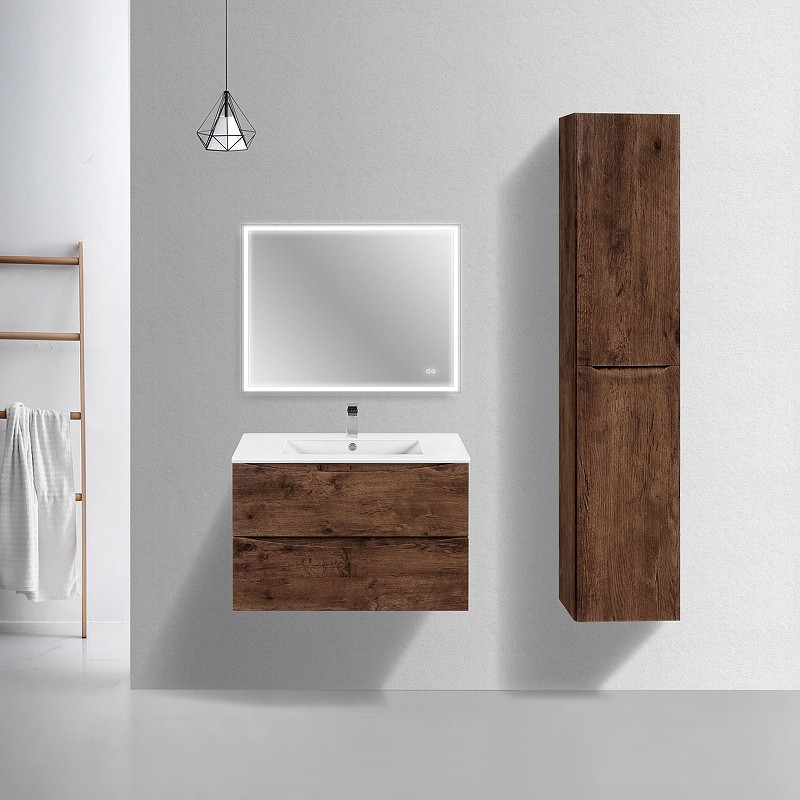 Тумба под раковину Vincea Mia Slim 80 VMC-2MC800S1RW подвесная