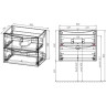 Тумба под раковину Vincea Mia Slim 80 VMC-2MC800S1RW подвесная