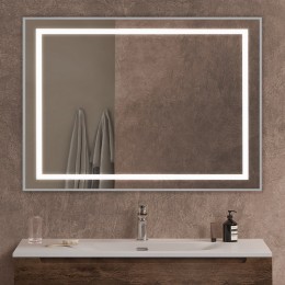 Зеркало BelBagno Kraft 100 SPC-KRAFT-1000-800-SENS-AL с подсветкой