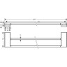 Полотенцедержатель Hansgrohe AddStoris 41743340 двойной Шлифованный черный хром