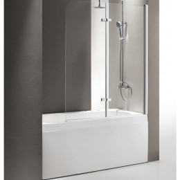 Шторка на ванну Cezares ECO-O-V-21-120/140-C-Cr