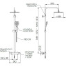 Душевая система Remer Elegance EQ32A8CPUFD25G с термостатом