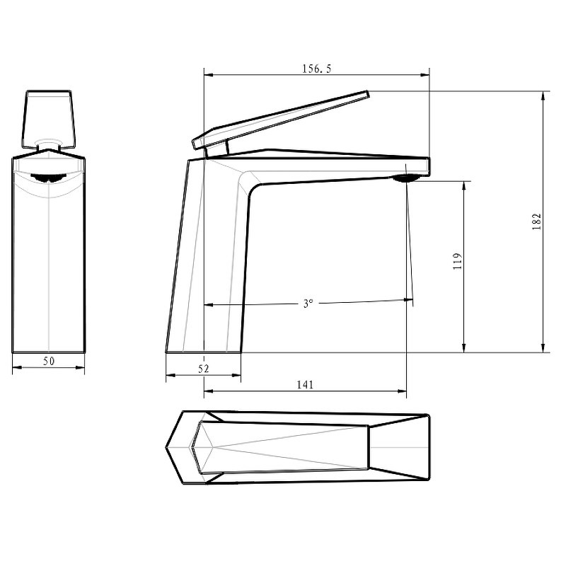 Смеситель для раковины Boheme Venturo 381-b