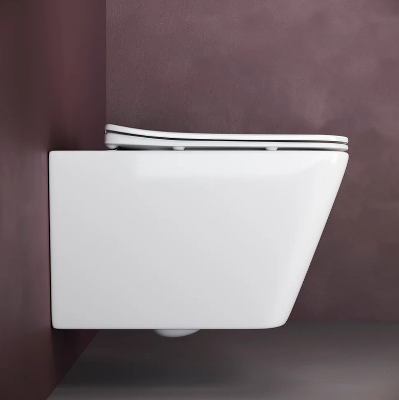 Комплект унитаза с инсталляцией Ceramicanova Metric CN3007_1001M_1000 с сиденьем Микролифт и клавишей смыва Хром матовый