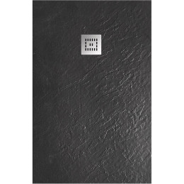 Душевой поддон из искусственного камня BelBagno Uno 120x80 TRAY-MR-UNO-AH-120/80-35-NERO-CR