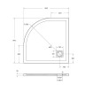 Душевой поддон из искусственного камня BelBagno Uno 90x90 TRAY-MR-UNO-R-90-550-35-W-BO