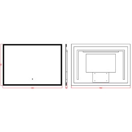 Зеркало Boheme Modern 100x70 544-100 с подсветкой