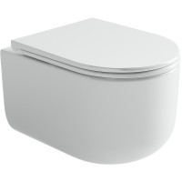 Унитаз Ceramicanova Ulma Rimless CN4006 подвесной Белый с сиденьем Микролифт