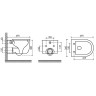 Унитаз Ceramicanova Ulma Rimless CN4006 подвесной Белый с сиденьем Микролифт